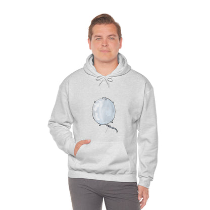 Floating Cat - Unisex Hooded Sweatshirt