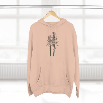 Twin Trees - Unisex Premium Pullover Hoodie