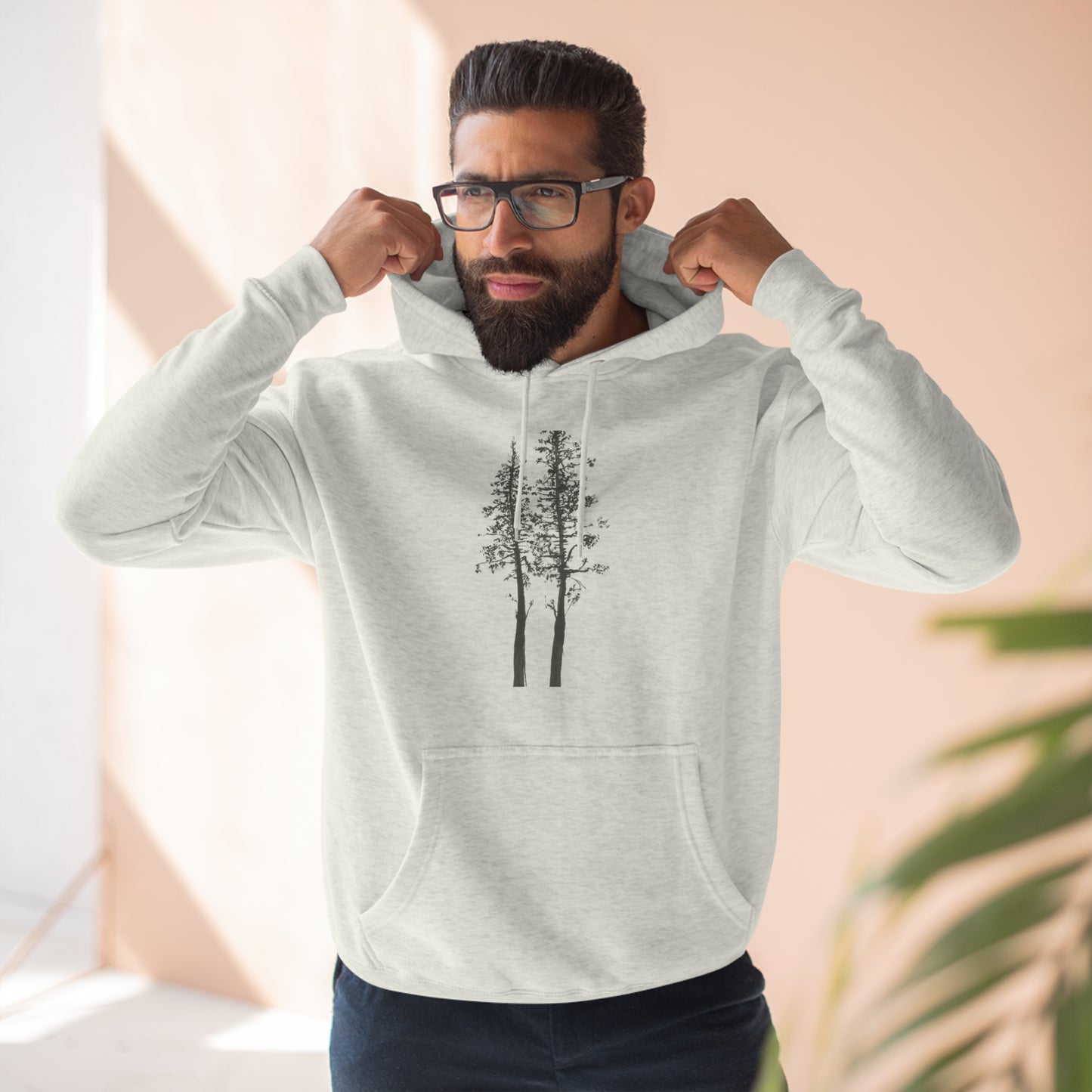 Twin Trees - Unisex Premium Pullover Hoodie